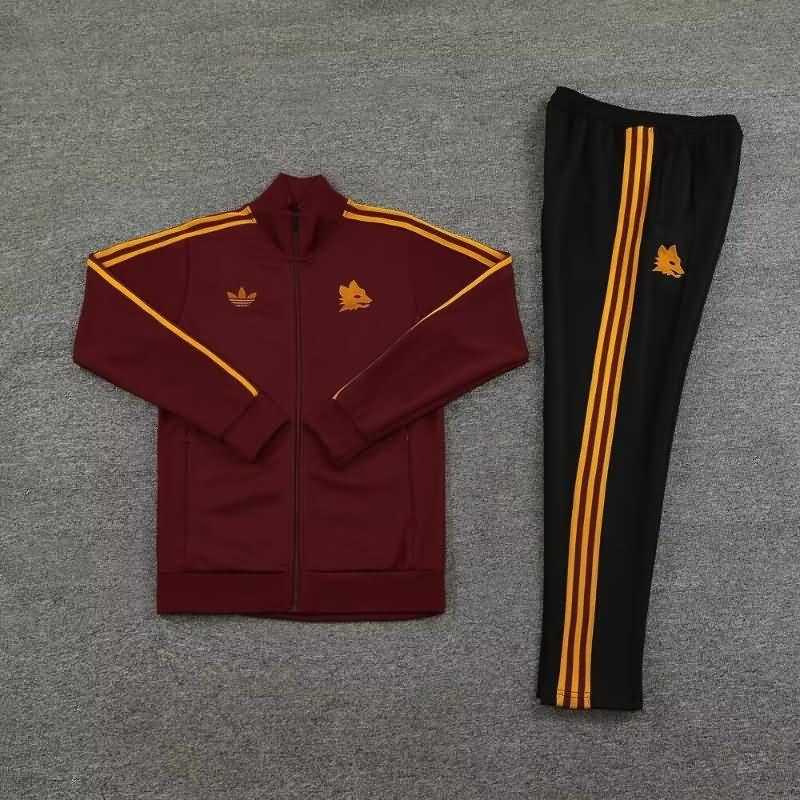 AAA(Thailand) AS Roma 23/24 Red Soccer Tracksuit