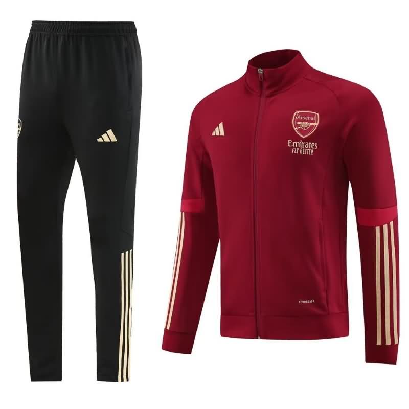 AAA(Thailand) Arsenal 23/24 Red Soccer Tracksuit 04