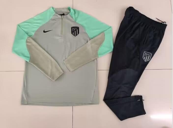 AAA(Thailand) Atletico Madrid 23/24 Grey Soccer Tracksuit