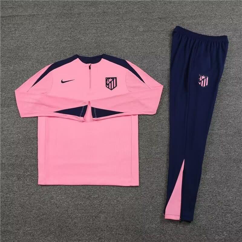 AAA(Thailand) Atletico Madrid 23/24 Pink Soccer Tracksuit