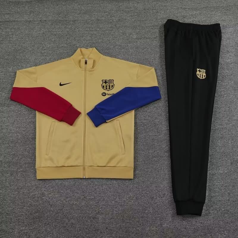 AAA(Thailand) Barcelona 23/24 Gold Soccer Tracksuit