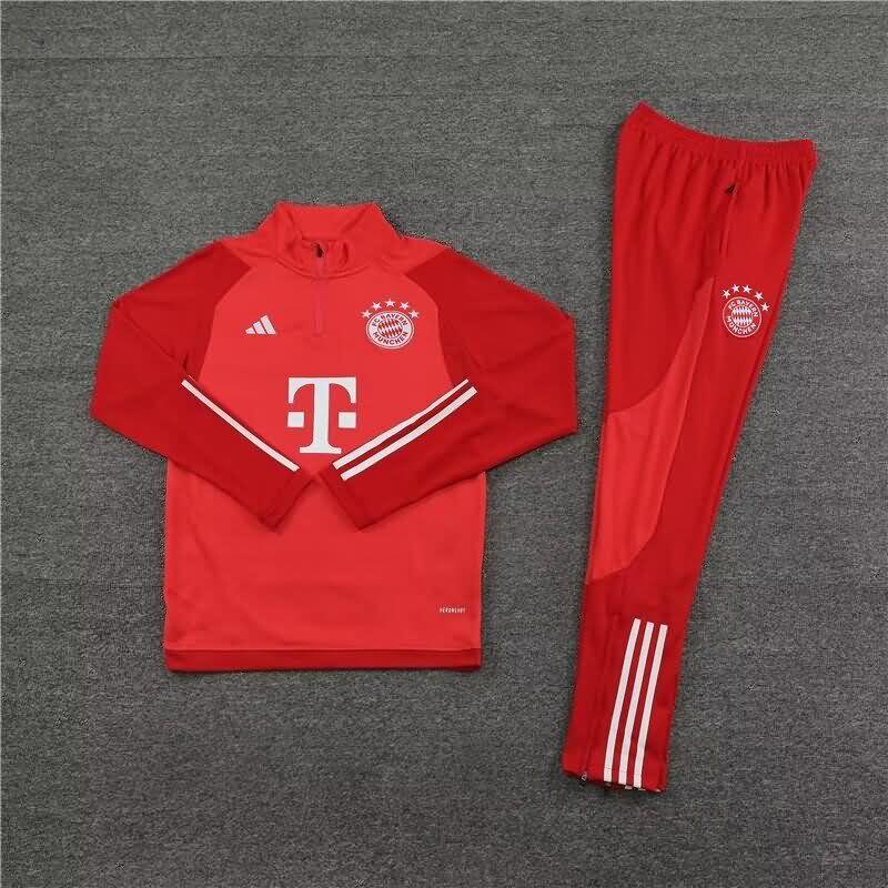 AAA(Thailand) Bayern Munich 23/24 Red Soccer Tracksuit 02