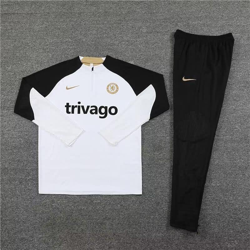 AAA(Thailand) Chelsea 23/24 White Soccer Tracksuit