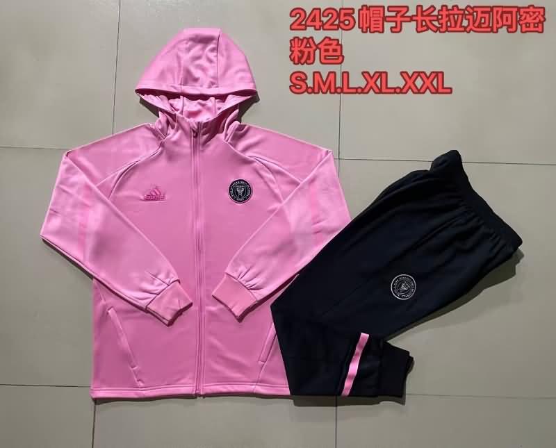 AAA(Thailand) Inter Miami 2023 Pink Soccer Tracksuit 04