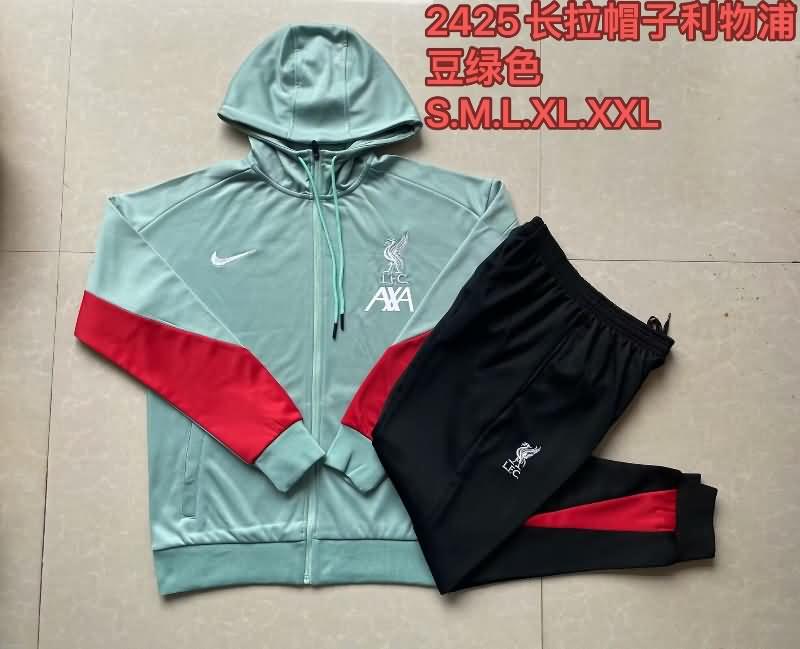 AAA(Thailand) Liverpool 23/24 Green Soccer Tracksuit