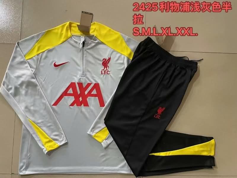 AAA(Thailand) Liverpool 23/24 Grey Soccer Tracksuit