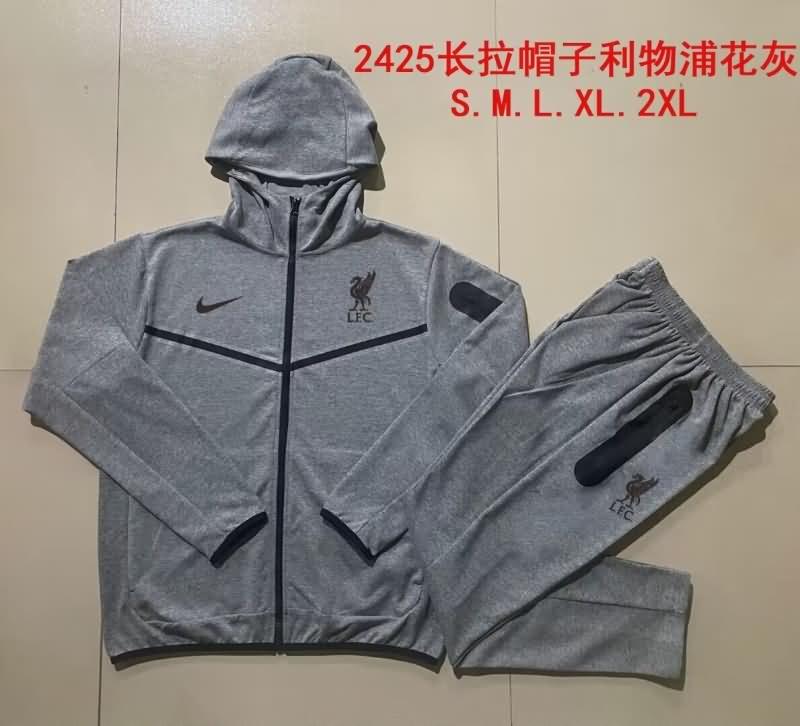 AAA(Thailand) Liverpool 23/24 Grey Soccer Tracksuit 04