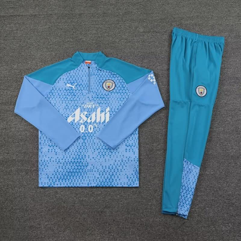 AAA(Thailand) Manchester City 23/24 Blue Soccer Tracksuit 03