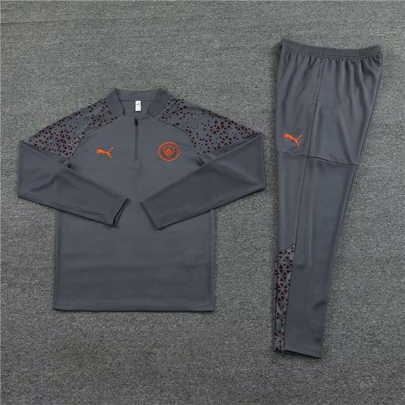 AAA(Thailand) Manchester City 23/24 Grey Soccer Tracksuit