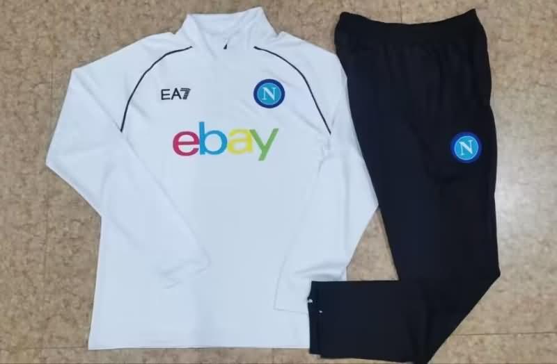 AAA(Thailand) Napoli 23/24 White Soccer Tracksuit 02