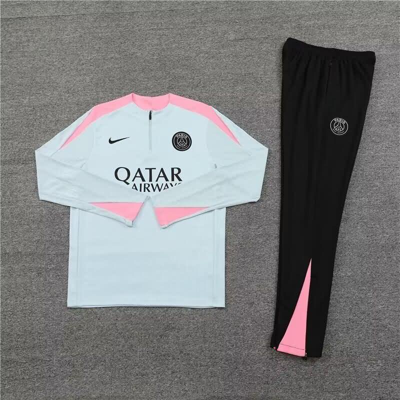AAA(Thailand) PSG 23/24 Grey Soccer Tracksuit 04