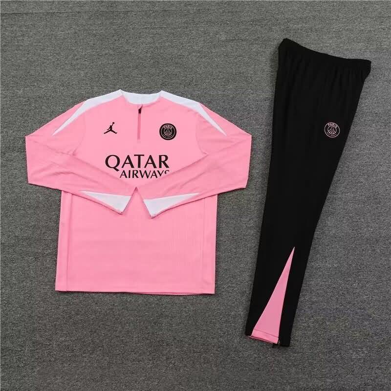 AAA(Thailand) PSG 23/24 Pink Soccer Tracksuit 02