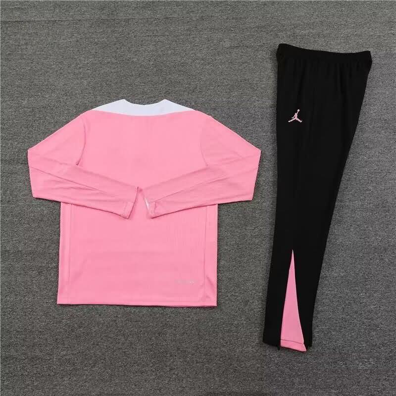 AAA(Thailand) PSG 23/24 Pink Soccer Tracksuit 02