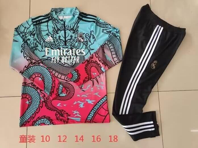 Real Madrid 23/24 Kids Colorful Soccer Tracksuit