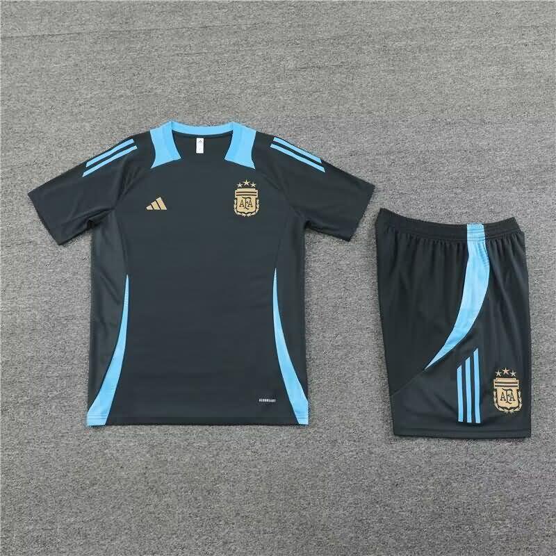 AAA(Thailand) Argentina 2024 Grey Soccer Training Sets 02