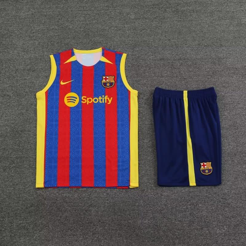 AAA(Thailand) Barcelona 23/24 Red Blue Soccer Training Sets 02