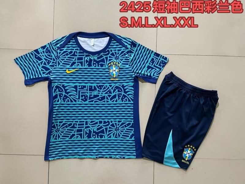 AAA(Thailand) Brazil 2024 Blue Soccer Training Sets