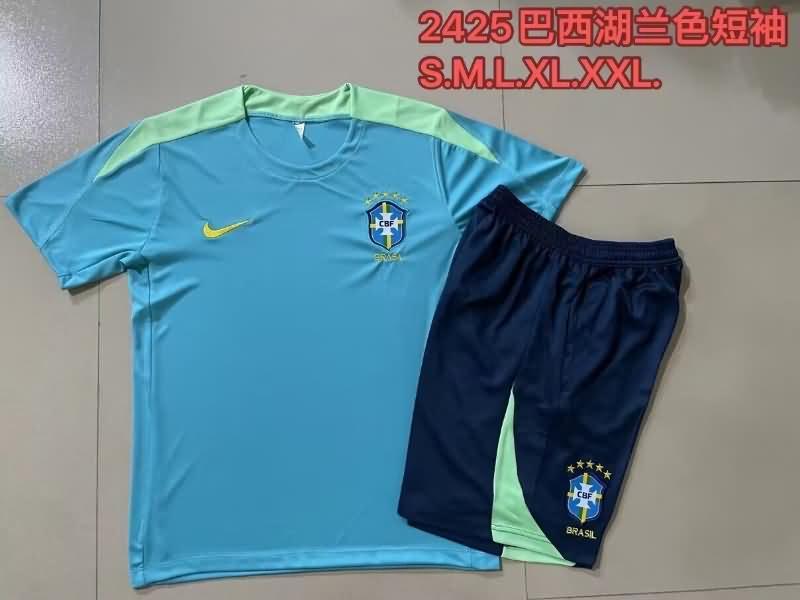 AAA(Thailand) Brazil 2024 Light Blue Soccer Training Sets