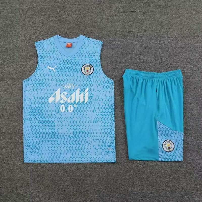 AAA(Thailand) Manchester City 23/24 Blue Soccer Training Sets 03