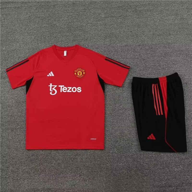 AAA(Thailand) Manchester United 23/24 Red Soccer Training Sets 02