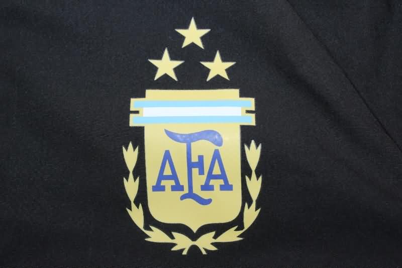 AAA(Thailand) Argentina 23/24 Black Soccer Windbreaker 03