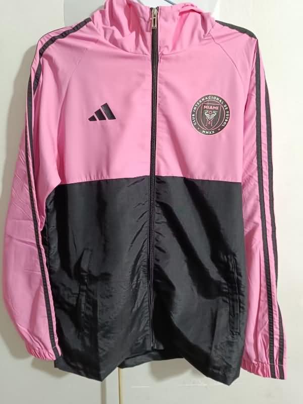 AAA(Thailand) Inter Miami 2023 Pink Black Soccer Windbreaker