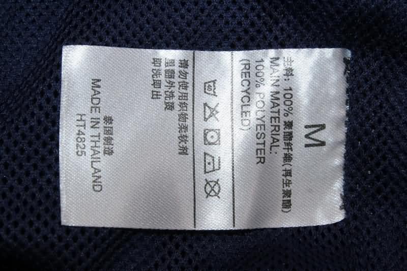 AAA(Thailand) Italy 2024 Dark Blue Soccer Windbreaker