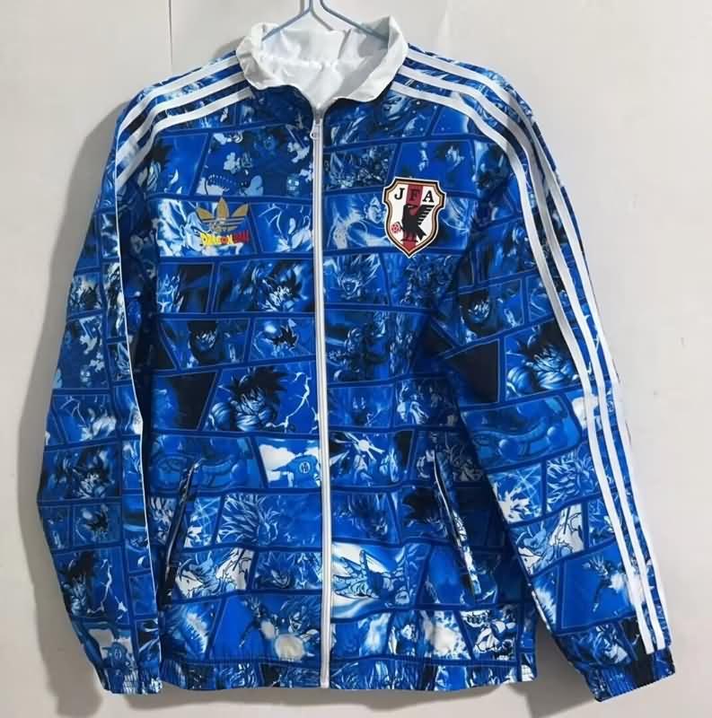 AAA(Thailand) Japan 2024 Blue White Reversible Soccer Windbreaker