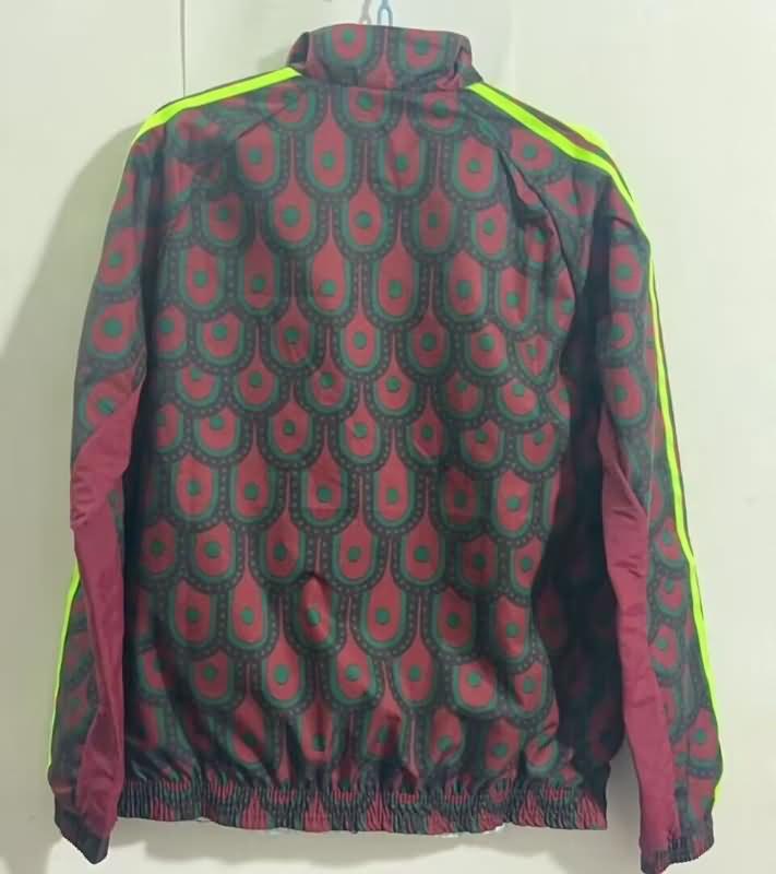 AAA(Thailand) Mexico 2024 Red Green Reversible Soccer Windbreaker