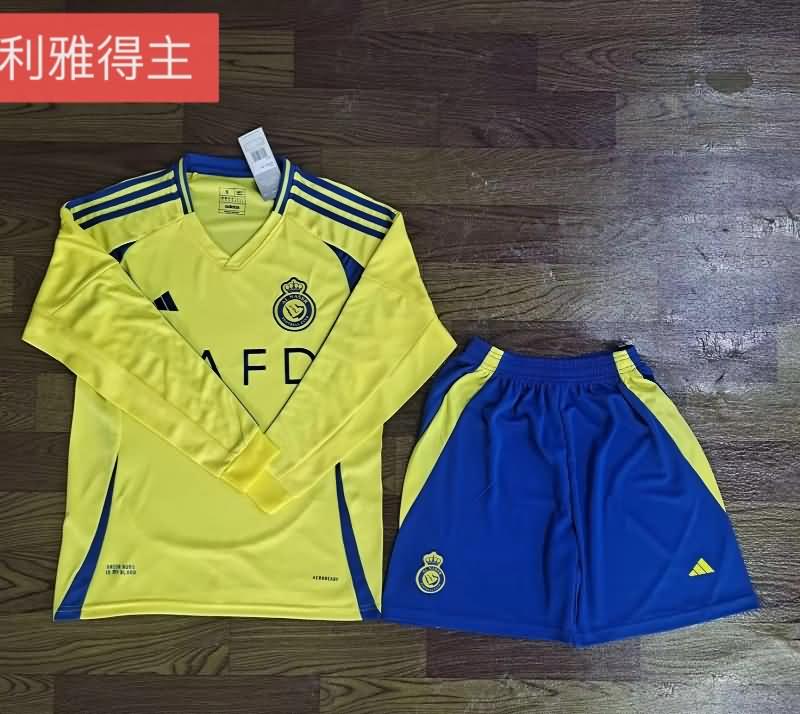 Al Nassr FC 24/25 Home Long Sleeve Soccer Jersey