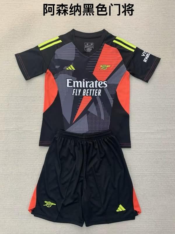 Arsenal 24/25 Goalkeeper Black Soccer Jersey