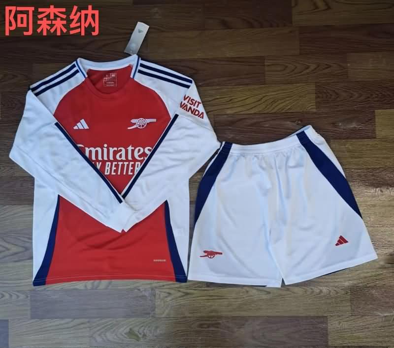 Arsenal 24/25 Home Long Sleeve Soccer Jersey