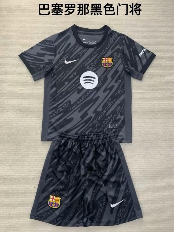 Barcelona 24/25 Goalkeeper Black Soccer Jersey