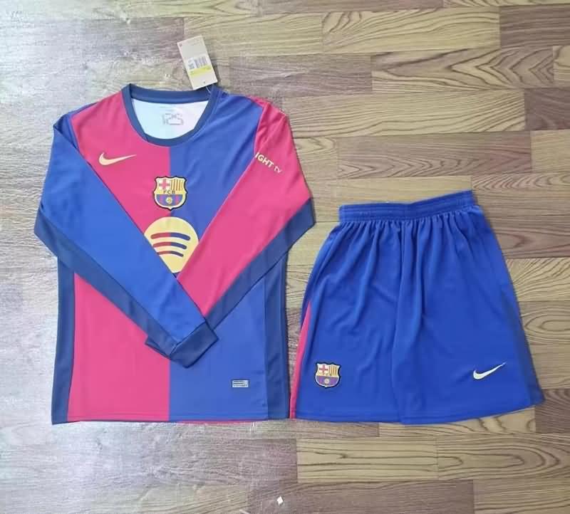 Barcelona 24/25 Home Long Sleeve Soccer Jersey