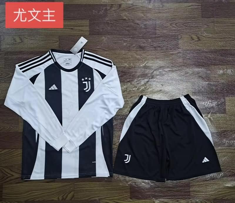 Juventus 24/25 Home Long Sleeve Soccer Jersey