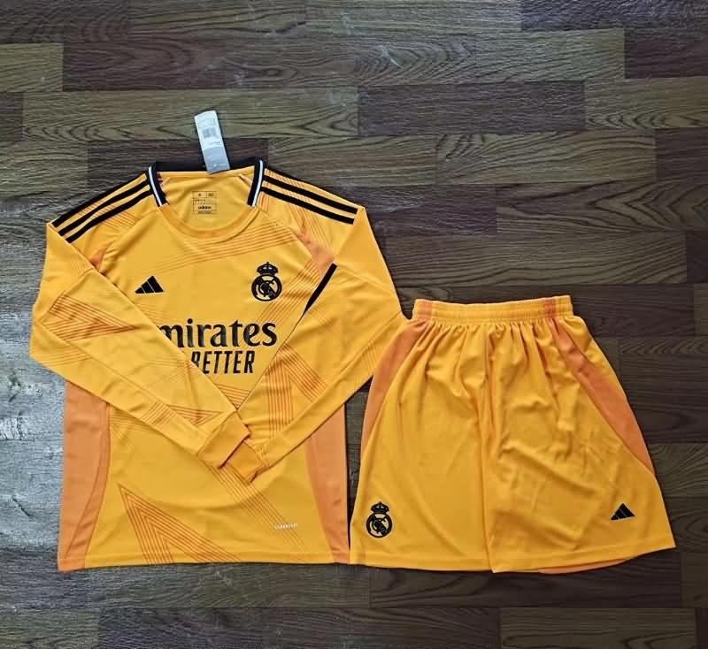 Real Madrid 24/25 Away Long Sleeve Soccer Jersey