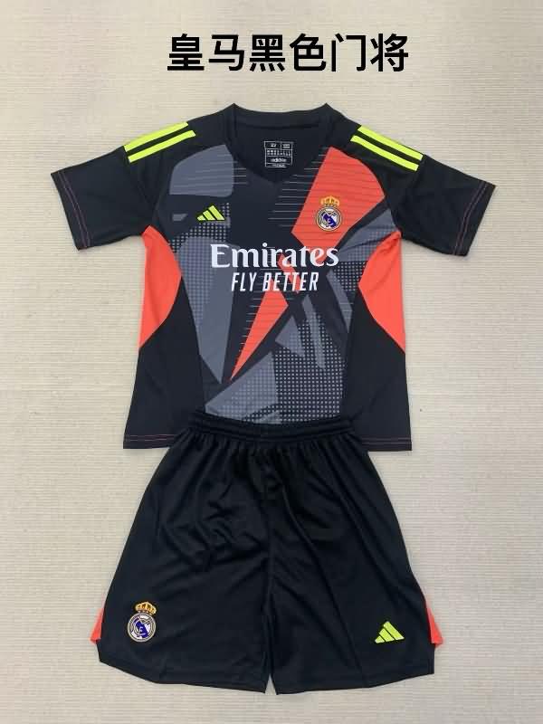 Real Madrid 24/25 Goalkeeper Black Soccer Jersey