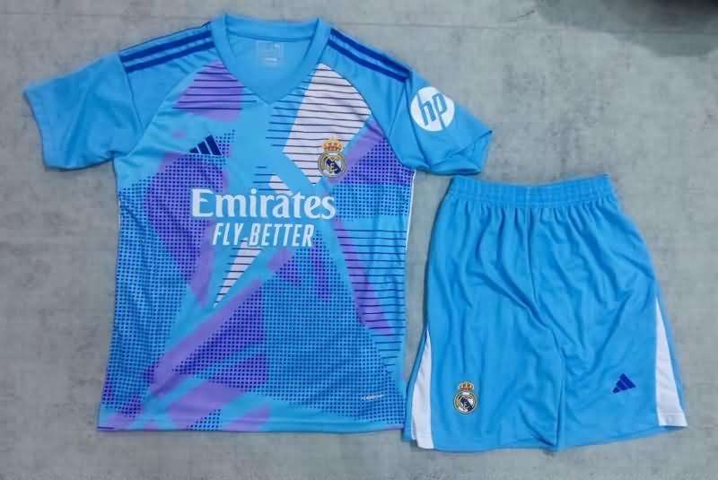 Real Madrid 24/25 Goalkeeper Blue Soccer Jersey