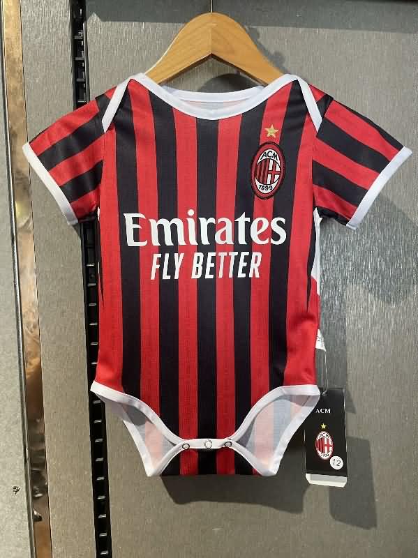 AAA(Thailand) AC Milan 24/25 Home Baby Soccer Jerseys