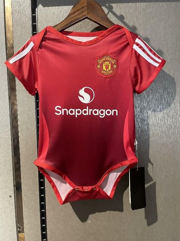 AAA(Thailand) Manchester United 24/25 Home Baby Soccer Jerseys