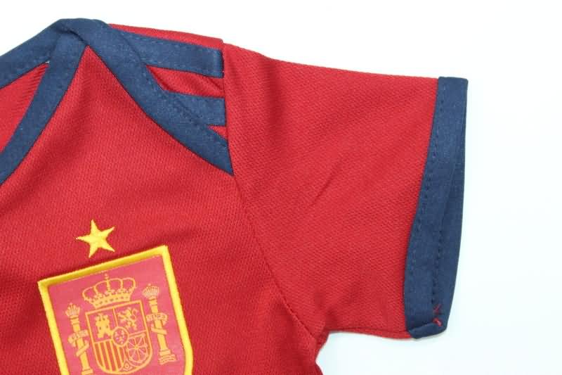 AAA(Thailand) Spain 2024 Home Baby Soccer Jerseys