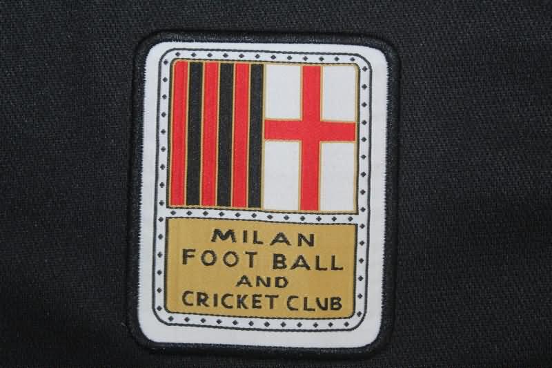 AAA(Thailand) AC Milan 125th Anniversary Black Long Sleeve Soccer Jersey