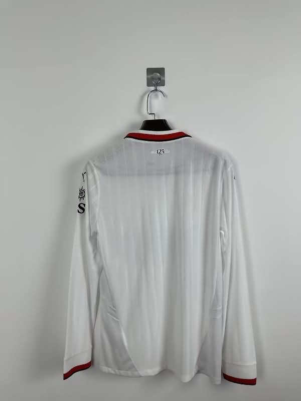 AAA(Thailand) AC Milan 24/25 Away Long Sleeve Soccer Jersey (Player)