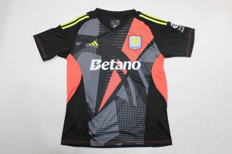 AAA(Thailand) Aston Villa 24/25 Goalkeeper Black Soccer Jersey