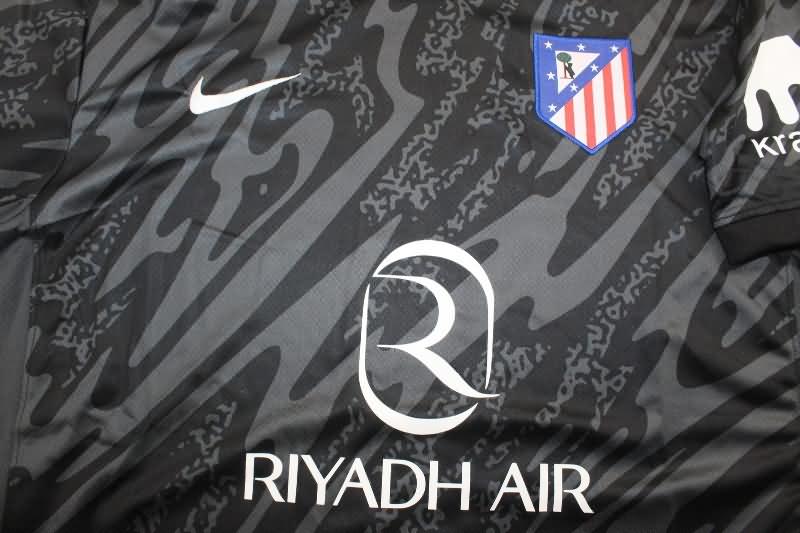 AAA(Thailand) Atletico Madrid 24/25 Goalkeeper Black Soccer Jersey