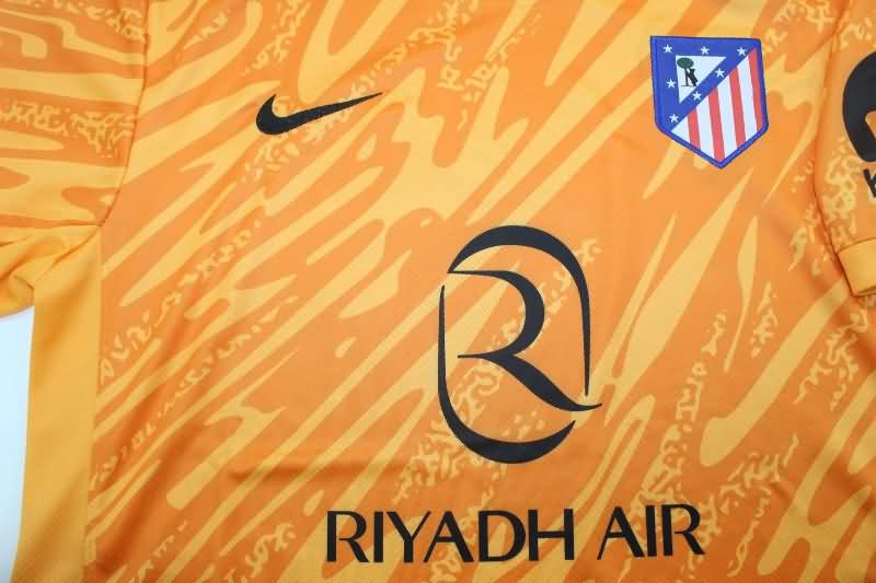 AAA(Thailand) Atletico Madrid 24/25 Goalkeeper Orange Soccer Jersey