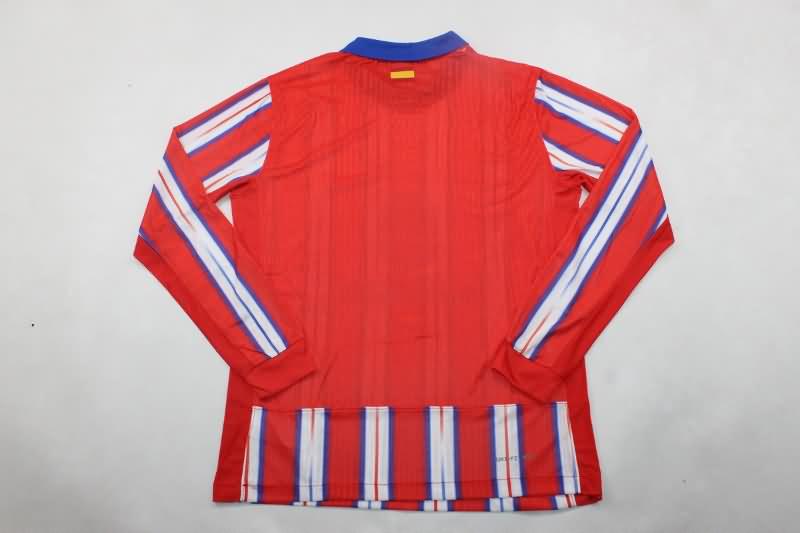 AAA(Thailand) Atletico Madrid 24/25 Home Long Sleeve Soccer Jersey