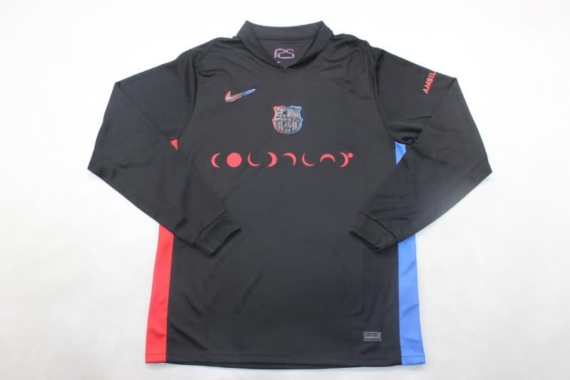 AAA(Thailand) Barcelona 24/25 Away Long Sleeve Soccer Jersey Sponsor 02