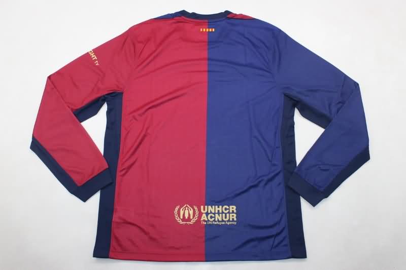 AAA(Thailand) Barcelona 24/25 Home Long Sleeve Soccer Jersey