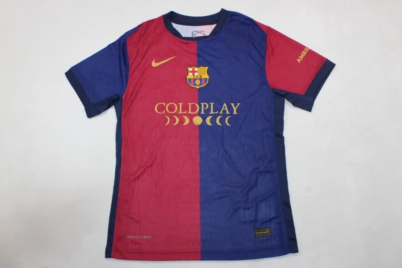 AAA(Thailand) Barcelona 24/25 Home Soccer Jersey (Player) Sponsor 02